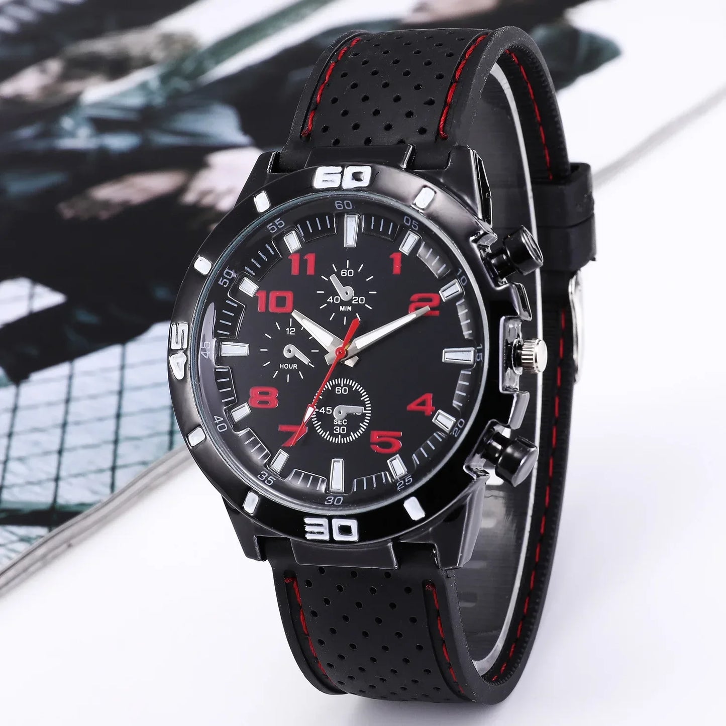 Relojes de cuarzo con fecha a la moda de lujo para hombre, reloj de pulsera deportivo con cronógrafo para hombre, reloj Hodinky Masculino