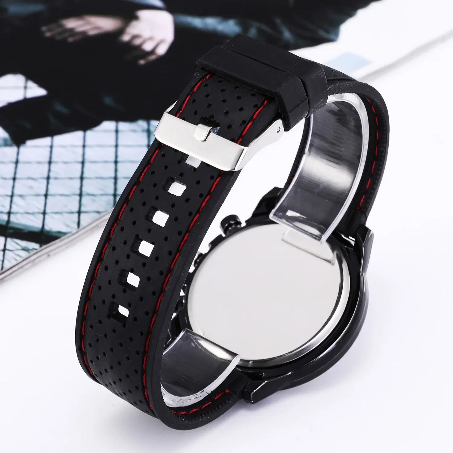 Relojes de cuarzo con fecha a la moda de lujo para hombre, reloj de pulsera deportivo con cronógrafo para hombre, reloj Hodinky Masculino